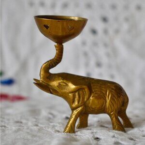 Cute little brass elephant